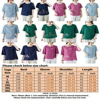 Nizine žene labavi nacionalni stil Tee dame vintage tunika bluza gumbi za dnevnu odjeću cvjetni print