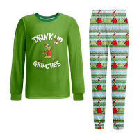 Toddler Božićne pidžame pamučne jamme Porodica podudaranje s dugim rukavima PJS za odrasle djece