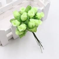 Bouquet Artificial Rose Anti-Droop Jednostavan za savijanje boja Umjetno ruže Cvijeće za kućnu crvenu