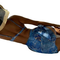 Eloshman Dame kupaći kostim Tie Dye Swim bikini setovi V izrez rebrani kupaći kostimi žene seksi podesivi