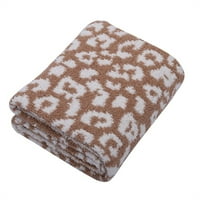 Divlji leopard baca meka pokrivač udobnosti ugodno toplog flaffna jeseni zima za stolicu kauč kauč