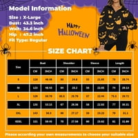 APEPAL ženska ležerna modna Halloween Print s dugih rukava parilica s dugim rukavima na rame na otvorenom
