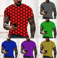 Muškarci Summer 3D novost Grafički kratki rukav Sportska teretana Fitness mišićni majica
