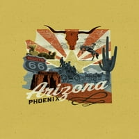 Phoenix, Arizona, Photomontage, State Series, Contour