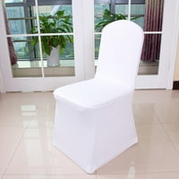 Medcursor White Flat Flord Froon Frove Spante Lycra stolica za vjenčanje
