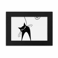 Noć vještica Crna mačka Ljubav životinja Art Outline Desktop Foto okvir ukrasi Slika umjetnička slika