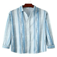 Glonme Muškarci Rever Neck Slim Fit Tunic Majica Casual Košulje za odmor Polka Dot Holiday Tops Bluza