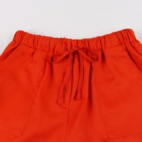 Puawkoer ljetne ženske kratke kratke hlače za utezanje uska struka Hlače uska šorc za žene kratke hlače