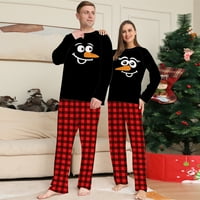 Podudaranje obiteljske božićne pidžame setovi dugih rukava i plaćene hlače Slatka tiskana odmora za
