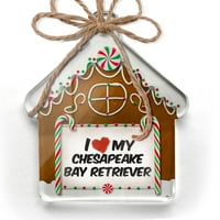 Ornament tiskan jedan oboren volim moj psa za retriver Chesapeake Bay iz Sjedinjenih Država Božić Neonblond