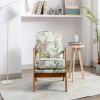 Fotelja sa drvenim okvirom Cosotower, moderna stolica za dnevnu sobu
