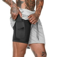 Muškarci Sportske kratke hlače Prozračne sa ugrađenim džepnim oblogom za ljetnu plažu sa ugrađenim džepnim