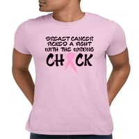 Rak dojke za odrasle izabrao je borbu sa pogrešnom majicom pile