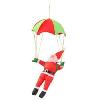Božićni Santas Parachute Viseći ukrasi Santa Claus Doll Privjesak osjetljiv ukras za kućne ukrase Poklon