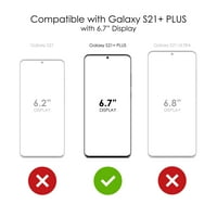 Razlikovanje Clear ShockOfofofofofofoff hibrid za Galaxy S21 + Plus 5G - TPU branik akrilni zaštitni ekran za hladnjak za hlađenje - kralj džungle - lav
