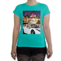 Funkcija - Miami Cat ženska modna majica