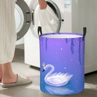 Crtani Crown Swan Praonica rublja Organizator, prljava odjeća za kovanje za kupaonicu Spavaća soba za pranje rublja, srednje veličine