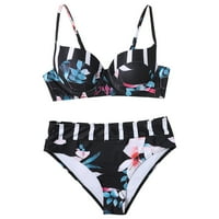 Ženski kupaći kostimi Tummmy Control Plus size Korup kupaći kostimi seksi cvjetni tisak Split Sling