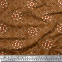 Soimoi poliester Crepe tkanina Damask & Argyle Geometrijski print Šivaći šipka tkanina