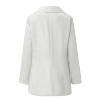 FVWitlyh Blazers Ženska otvorena prednja uredska radna poslovna odijelo Blazer jakna