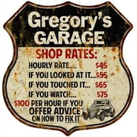 Gregoryjeve cijene garaže potpisuju poklon metalni znak 211110019040