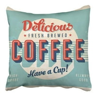Vintage znakov svježe pivske efekte kafe mogu se lako ukloniti na poklopac jastuka jastučnice