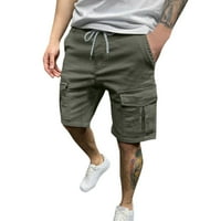 Advicinske kratke hlače za mens aktivne kratke hlače muškarci muške ležerne čvrste pantalone pant za