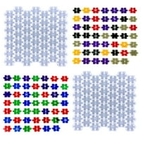Lomubue Casing kalup za višestruki antičački zavod za ponovno puzzle alfanumeričke naušnice Silikonski