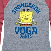Skrektante SpongeBob - SpongeBob joga hlače - Ženska grafička majica Raglan