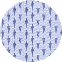 Ahgly Company u zatvorenom okruglom uzorkovnim prostirkama plave površine, 3 'runda
