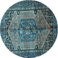 Ahgly Company u zatvorenom okruglom perzijskom svjetlu plava tradicionalna područja područja, 3 'runda