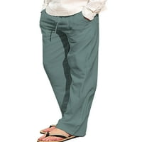 Niuer muns kopačke pamučne pantalone Ležerne prilike ljetne plaže Lagane hlače sa elastičnim strukom i džepovima