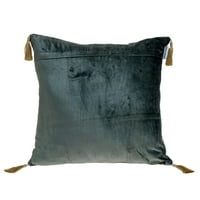 Nassau kolekcija 20 siva i zlatna tkana geometrijska šivena uzorka bacaju jastuk