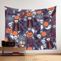 Halloween Dekorativna tapiserija, sretna pozadinska tapisa za Noć vještica, za spavaću sobu dnevni boravak