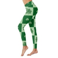Pantalone za žene zaljubljeni za Valentinovo tiska visoko struk joga za kompresiju Trkene pantalone