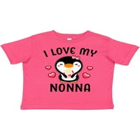 Inktastic Volim svoju nebitnu sa slatkim pingvinom i srcima poklon toddler devojkoma majica