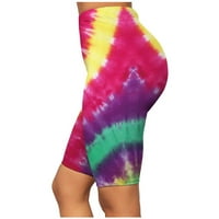 Levmjia ženske kratke hlače plus veličina zazor ljeto visokog struka Hip Stretch tinte-boje Fitness Sports Yoga Hlače Hlače