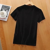 Volite majku Ženski grafički tisak Tee: Modna majica kratkih rukava sa udobnom rasteznom tkaninom - Ljetni vrhovi za žene