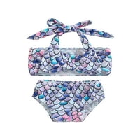 SUNISERY TODDLER Baby Girls Dva bikinija set kupaći kostim Halter kupaći odijelo Tankini kupaći kostimi