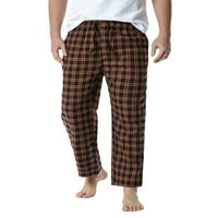 Muška flannela karila Padžama pantalone pamučni san Soft labavo labave padžama hlače salona za spavanje