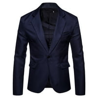 TKLPEHG MAN BLAZER Ležerne prilike dugih rukava modna casual Blazer Solid Color Suit Omladinska jakna