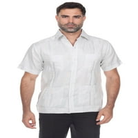 Mojito kolekcija muška tradicionalna majica Guayabera Premium posteljina kratki rukav džepni dizajn