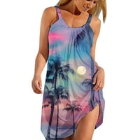 Ženske haljine za ljeto mini pamuk Havajska haljina tropske haljine Boho casual sandress comfy kupaći