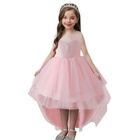 Rovga casual haljine za djevojčice Ljeto bez rukava cvijeće princeza haljina za modne provedbene haljine