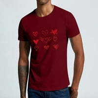 Štednja za Valentinovo košulje za muškarce Muške ugodne osnovne bluze parovi Modna dukserica Pulover