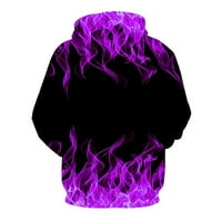 Muški digitalni ispis dukseri sa kapuljačom Galaxy uzorak duksevi padaju modne vrhove pulover sa džepom