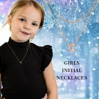 Slojevi početne ogrlice za žene slojevito zlatne početne ogrlice za žene djevojke nakit