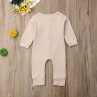 Novorođenče Dječak Dječak pamuk pamuk dugih rukava pleteni rod-bodysuit kombinezon jednodijelna odjeća
