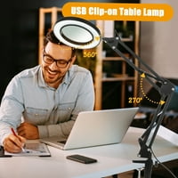 Tomshine fleksibilna stezaljka na stolnoj lampica sa lukavim rukom za prikrivene LED-ove PEDSKE PESTE