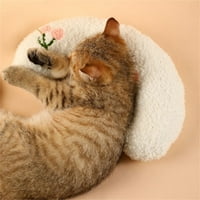 Mali jastuk za mačke, ultra mekani kućni ljubimac smirujući igračku s polu-krafnom Cuddler Cat Slatka